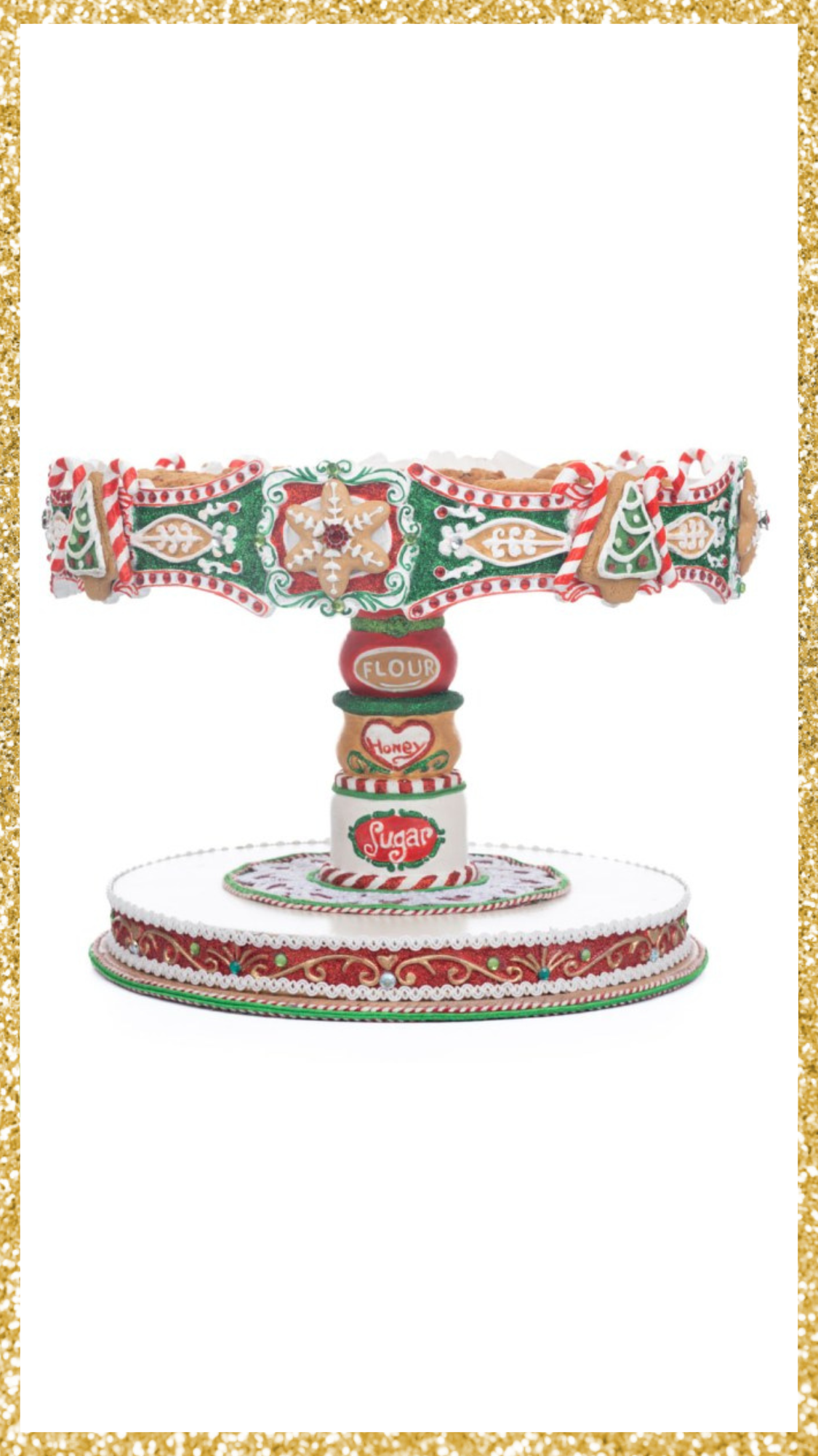 Katherine's Collection Seasoned Greetings Cake Stand