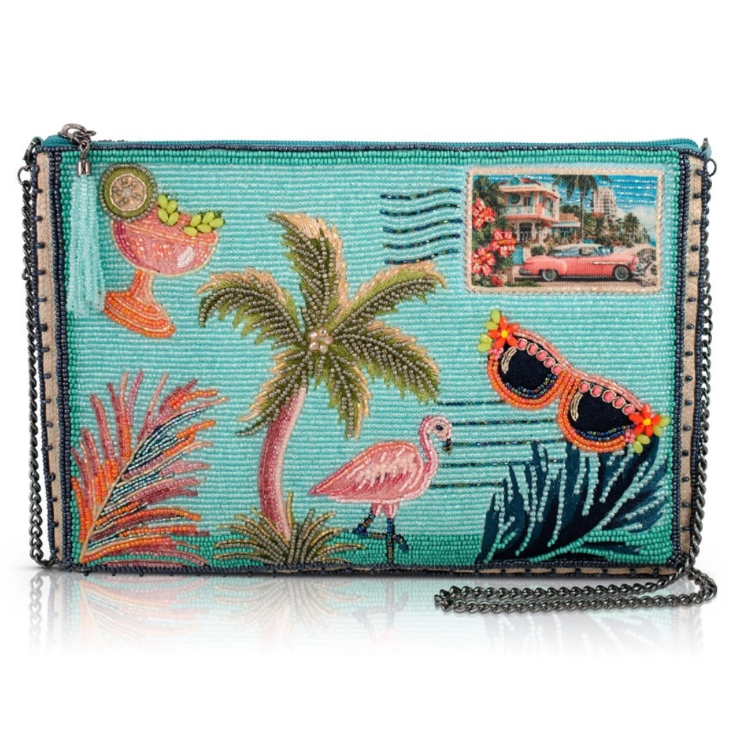 Mary Frances Coastal Notes Crossbody   Mary Frances Tropical Postcard Fashion Bag