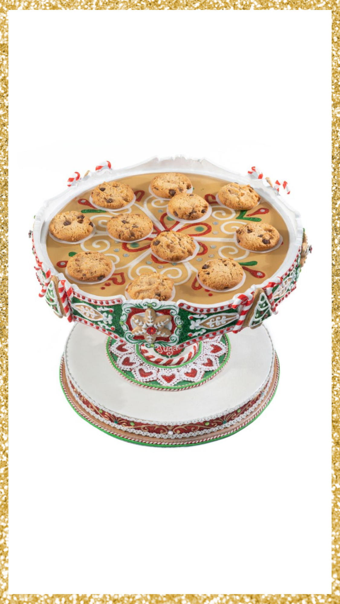 Katherine's Collection Seasoned Greetings Cake Stand