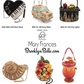 Mary Frances A Little Wild Beaded Leopard Print Crossbody Bucket Shoulder Bag