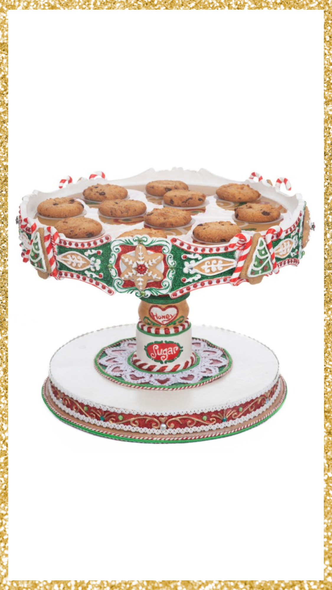 Katherine's Collection Seasoned Greetings Cake Stand