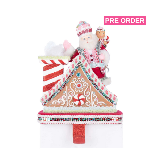 Katherine's Collection Christmas Sweet Delights Santa Stocking Holder  Katherine's Collection Santa Claus Stocking Holder