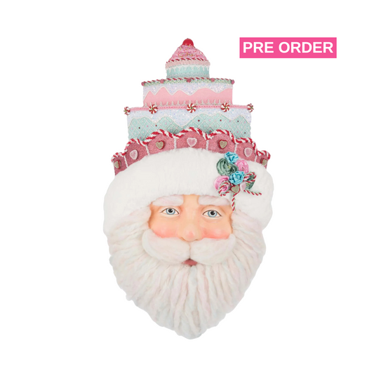 Katherine's Collection Christmas Sweet Delights Santa Wall Mask Hanging   Katherine's Collection Santa Claus Wall Decor