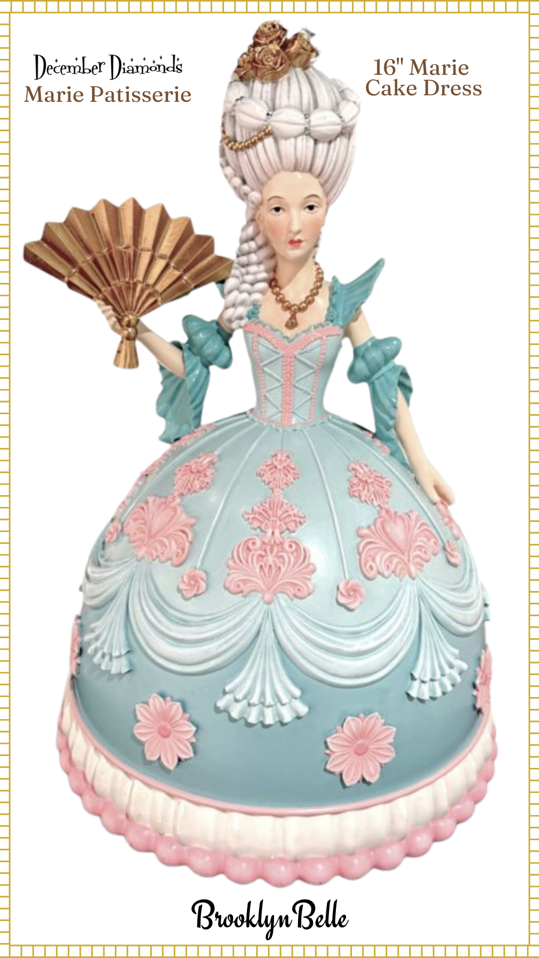 December Diamonds 16 inch Marie Cake Dress    Marie's Patisserie Sweet Collection