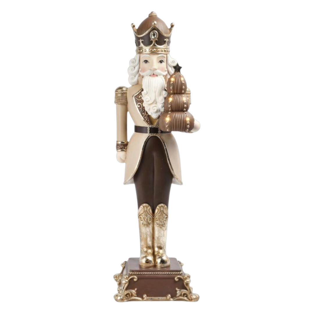 30in Le Chocolat LED Nutcracker Figure  December Diamonds Le Chocolat Sweet Dessert Collection