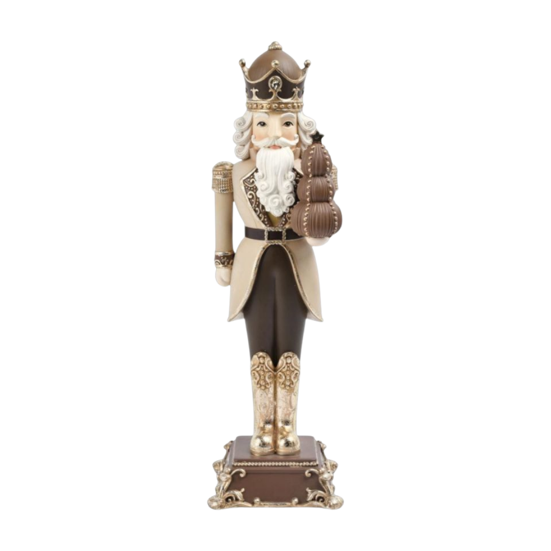 15in Le Chocolat Nutcracker With Dessert Figure  December Diamonds Le Chocolat Sweet Dessert Collection
