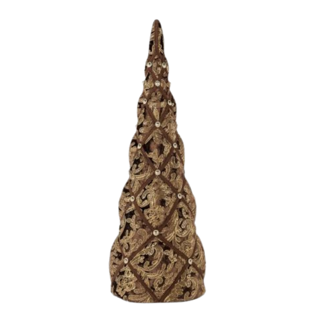 December Diamonds 31 inch Brown Chocolate Cone Tree   Le Chocolat Christmas Tree Decor