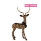 December Diamonds 29.5 inch Brown Standing Deer  Le Chocolat Christmas Reindeer Decor
