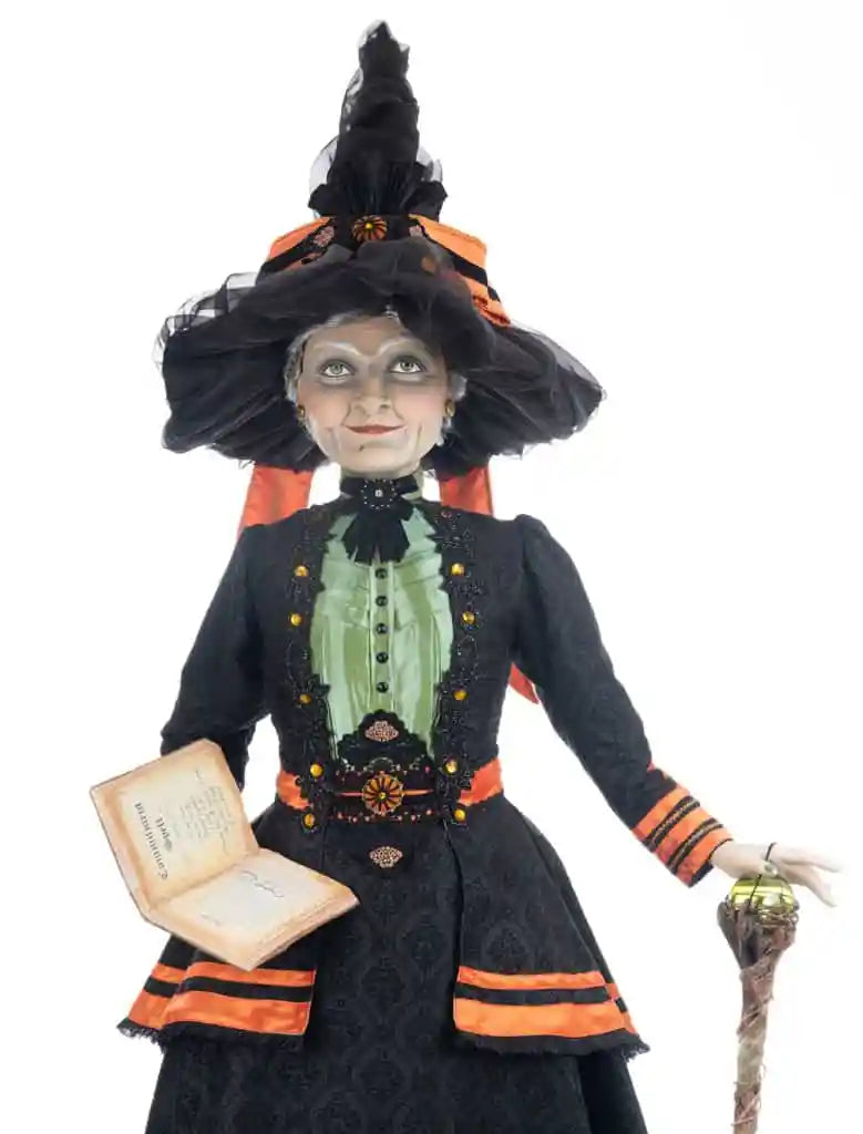 Katherine's Collection Halloween Hollow Hilda Blackroot Life Size Doll Decoration