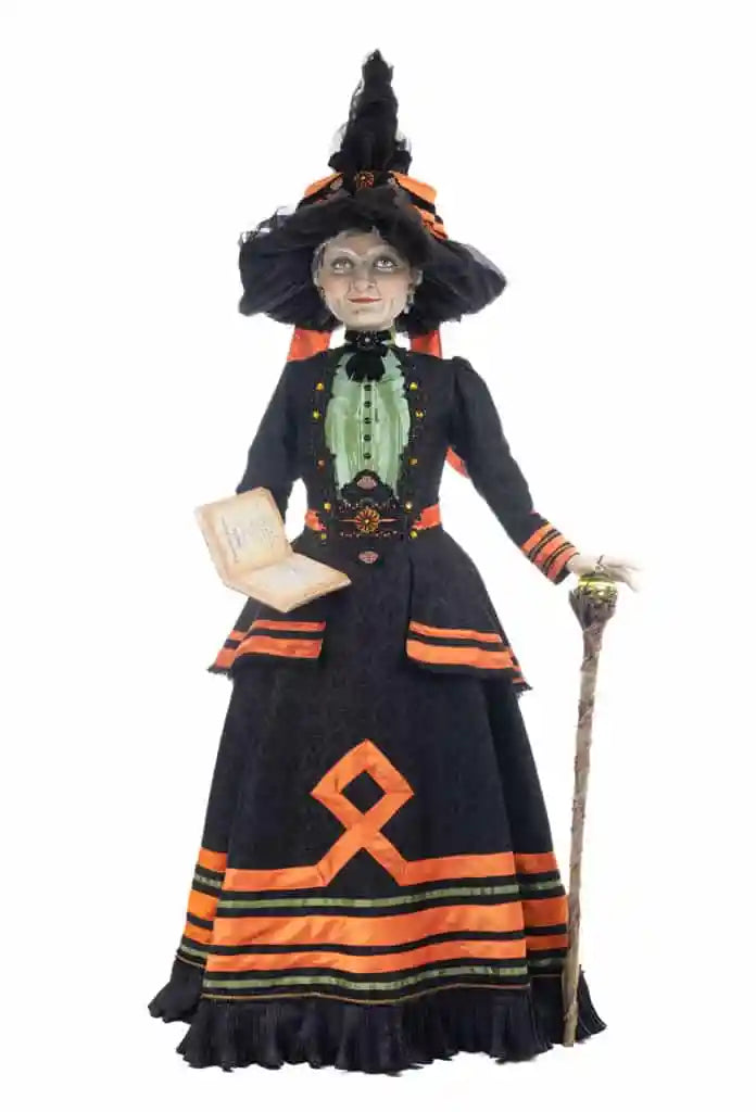 Katherine's Collection Halloween Hollow Hilda Blackroot Life Size Doll Decoration