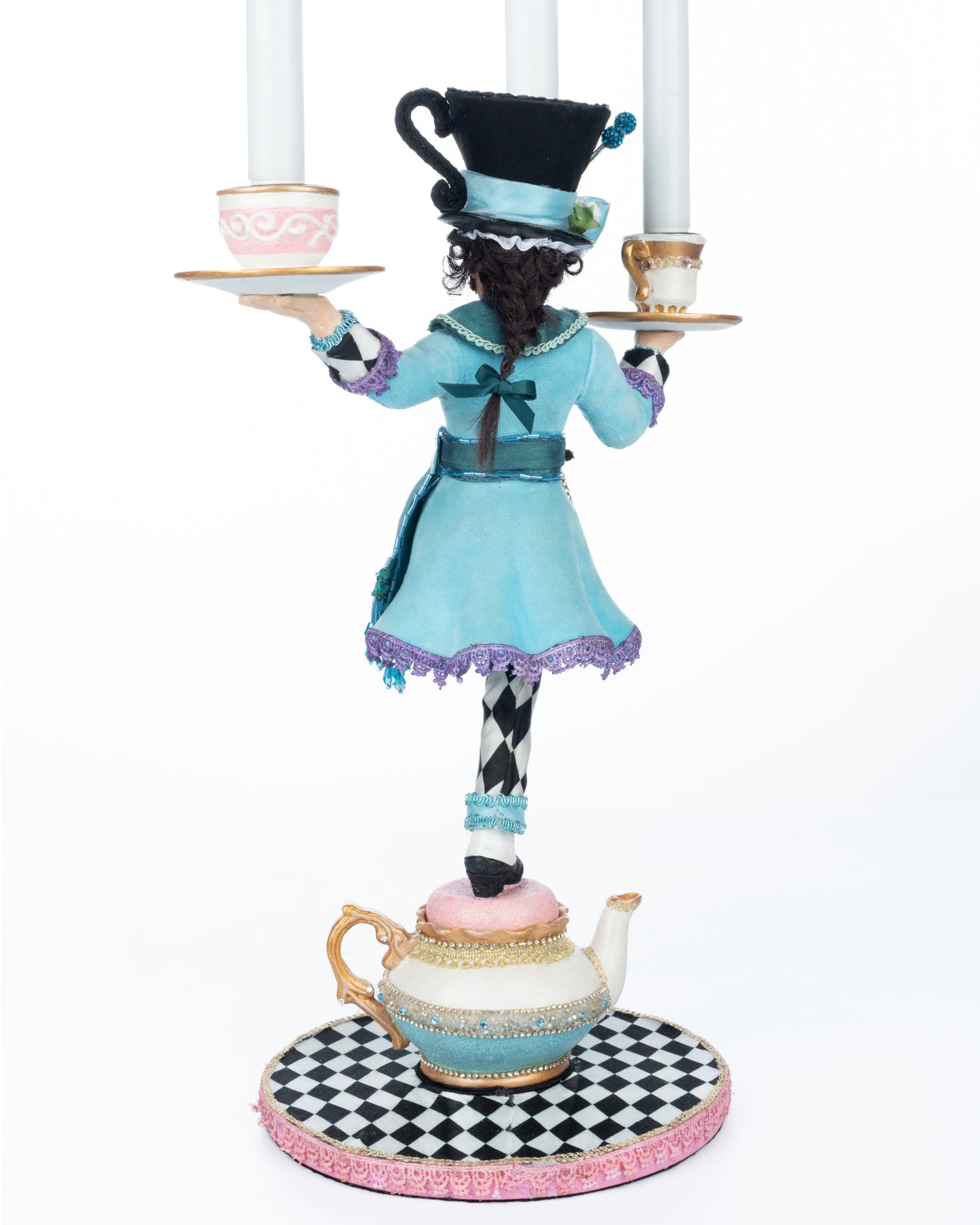 Katherine's Collection Mad Hatter Candle Holder    Katherine's Collection Hearts and Wonderland