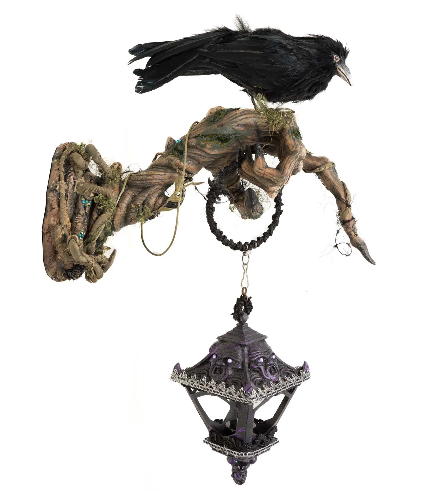 Katherine's Collection A Grimm Halloween Haunted Forest Wall Lantern   Katherine's Collection Halloween Wall Sconce