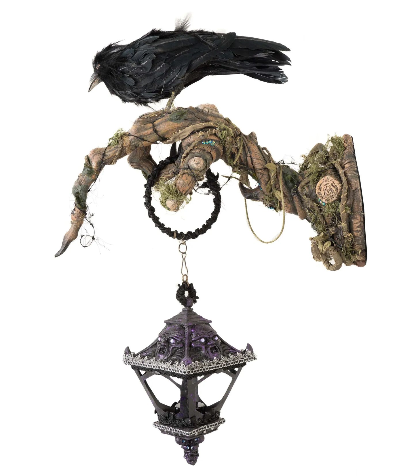 Katherine's Collection A Grimm Halloween Haunted Forest Wall Lantern   Katherine's Collection Halloween Wall Sconce