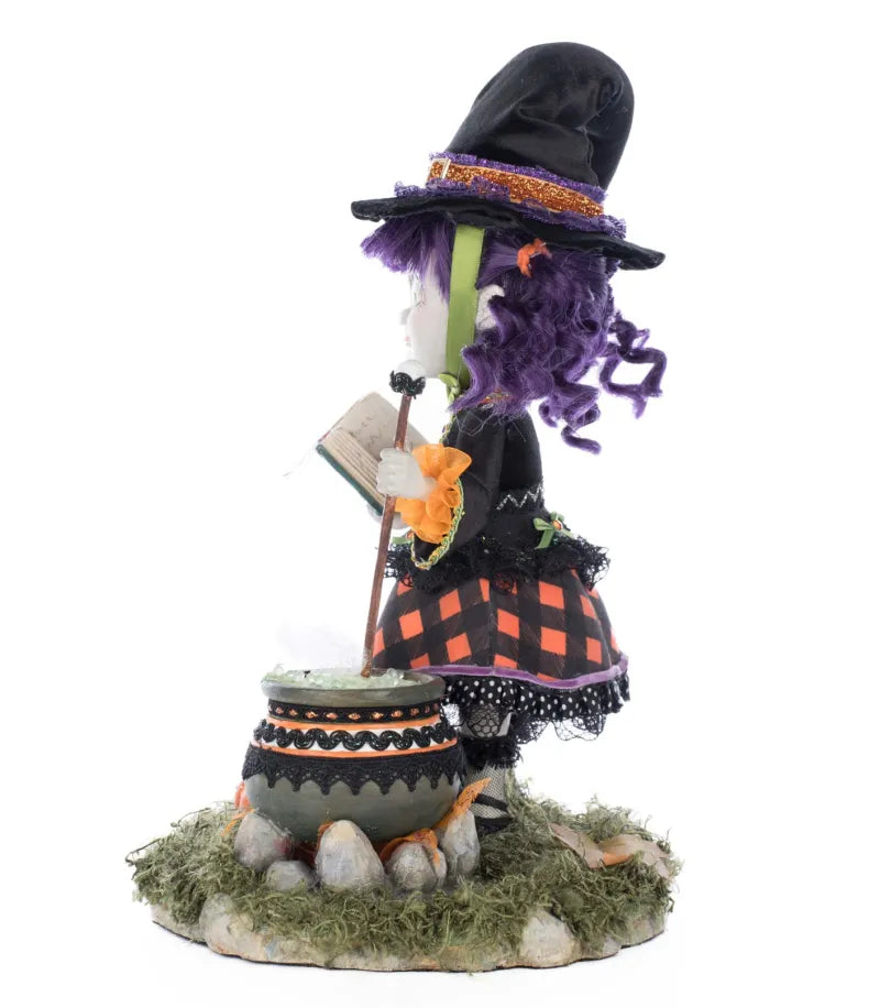 Katherine's Collection Poppy Broomson Witch Tabletopl    Katherine's Collection Halloween Witch Decoration