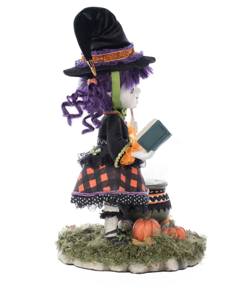 Katherine's Collection Poppy Broomson Witch Tabletopl    Katherine's Collection Halloween Witch Decoration