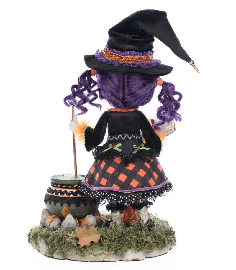 Katherine's Collection Poppy Broomson Witch Tabletopl    Katherine's Collection Halloween Witch Decoration