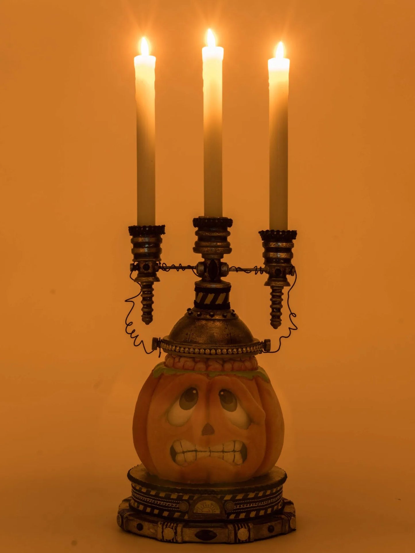 Katherine's Collection Atom Candle Holder   Katherine's Collection Halloween Pumpkin Candelabra