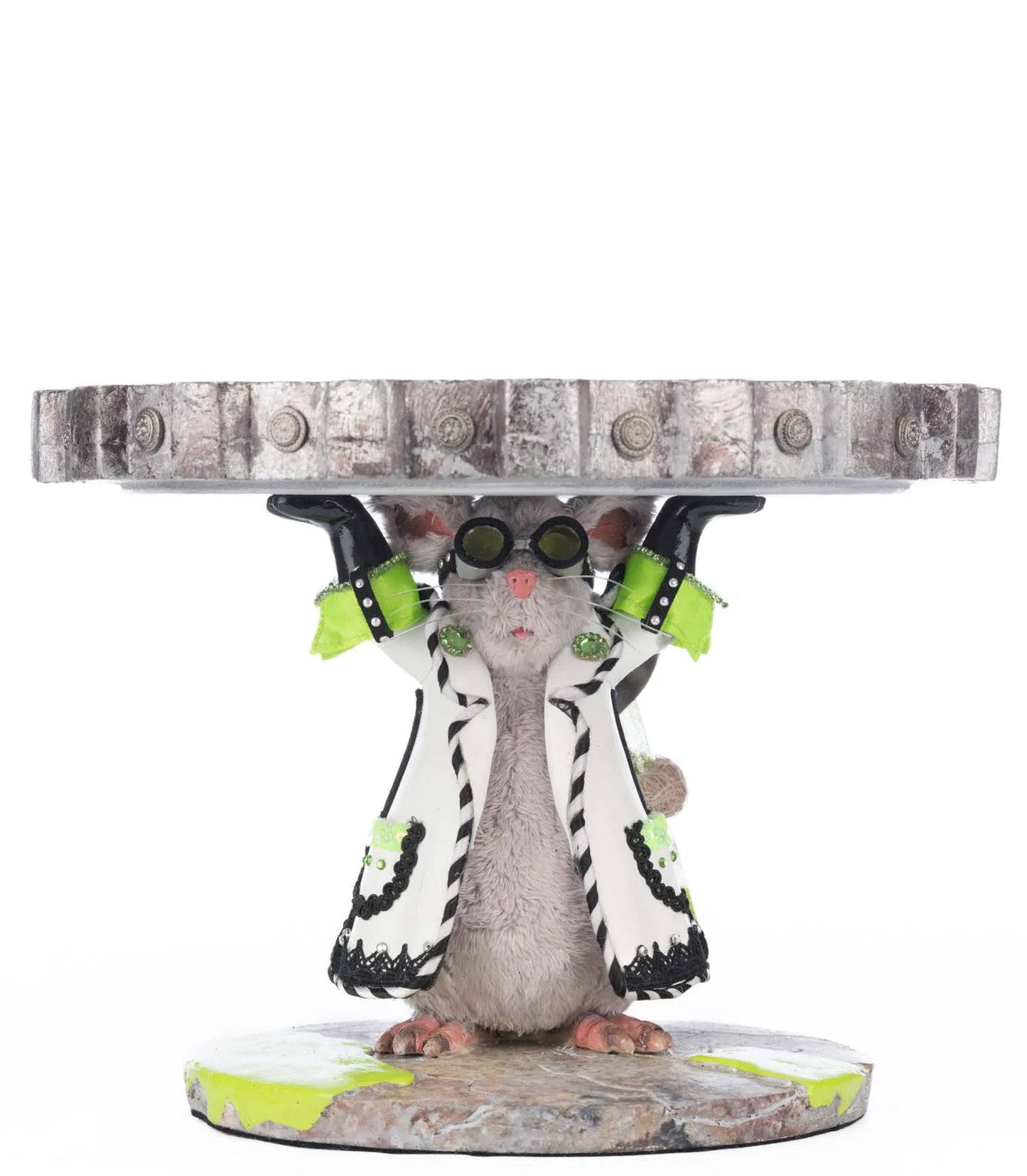 Katherine's Collection Chaotic Lab Rat Cake Stand   Katherine's Collection Halloween Cake Stand