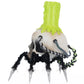 Katherine's Collection Chaotic Spider Skull Candle Holder   Katherine's Collection Halloween Spider Skull Candle