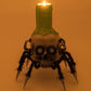 Katherine's Collection Chaotic Spider Skull Candle Holder   Katherine's Collection Halloween Spider Skull Candle