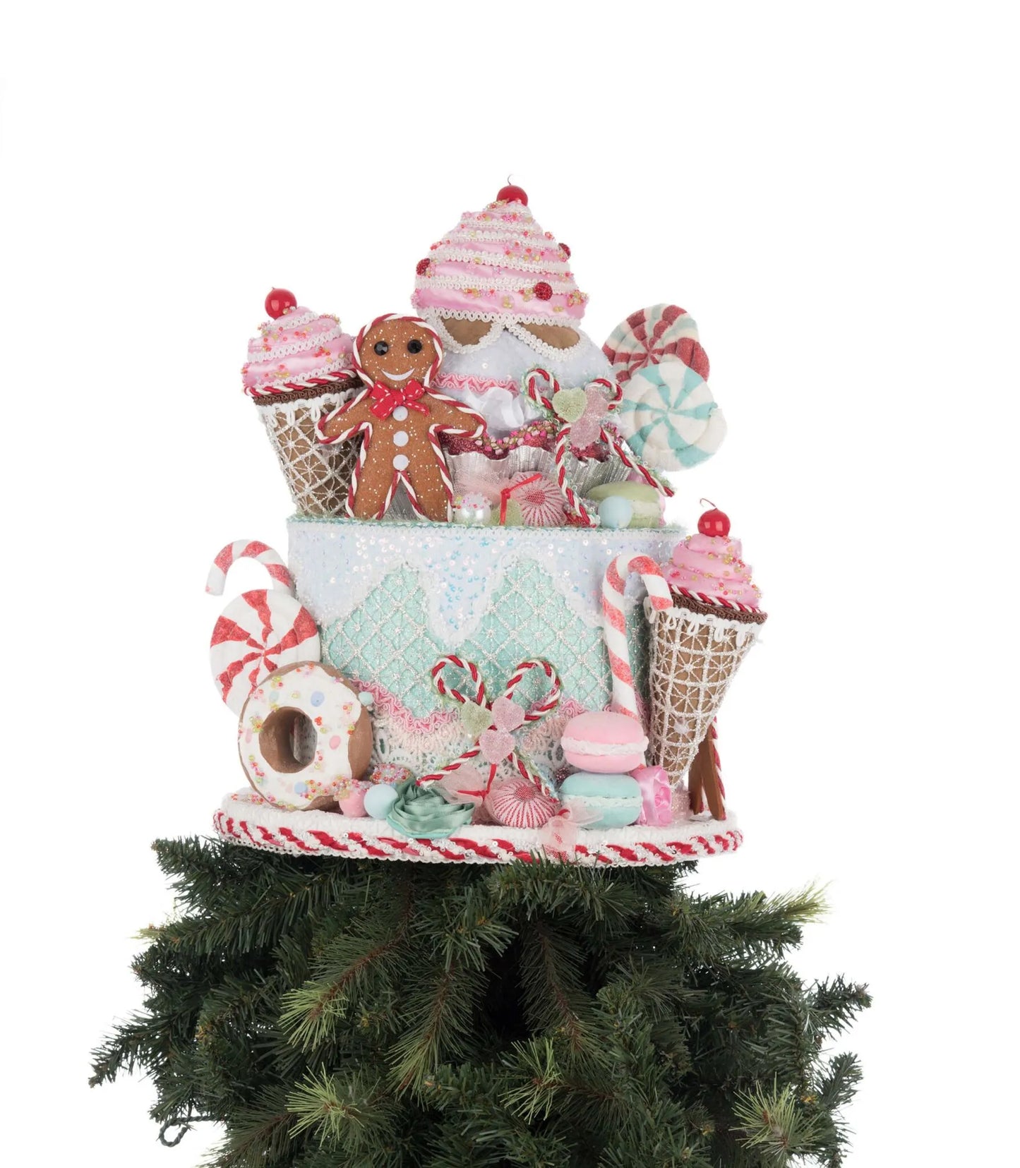 Katherine's Collection Christmas Sweet Delights Tree Topper  Katherine's Collection Cake Tree Topper