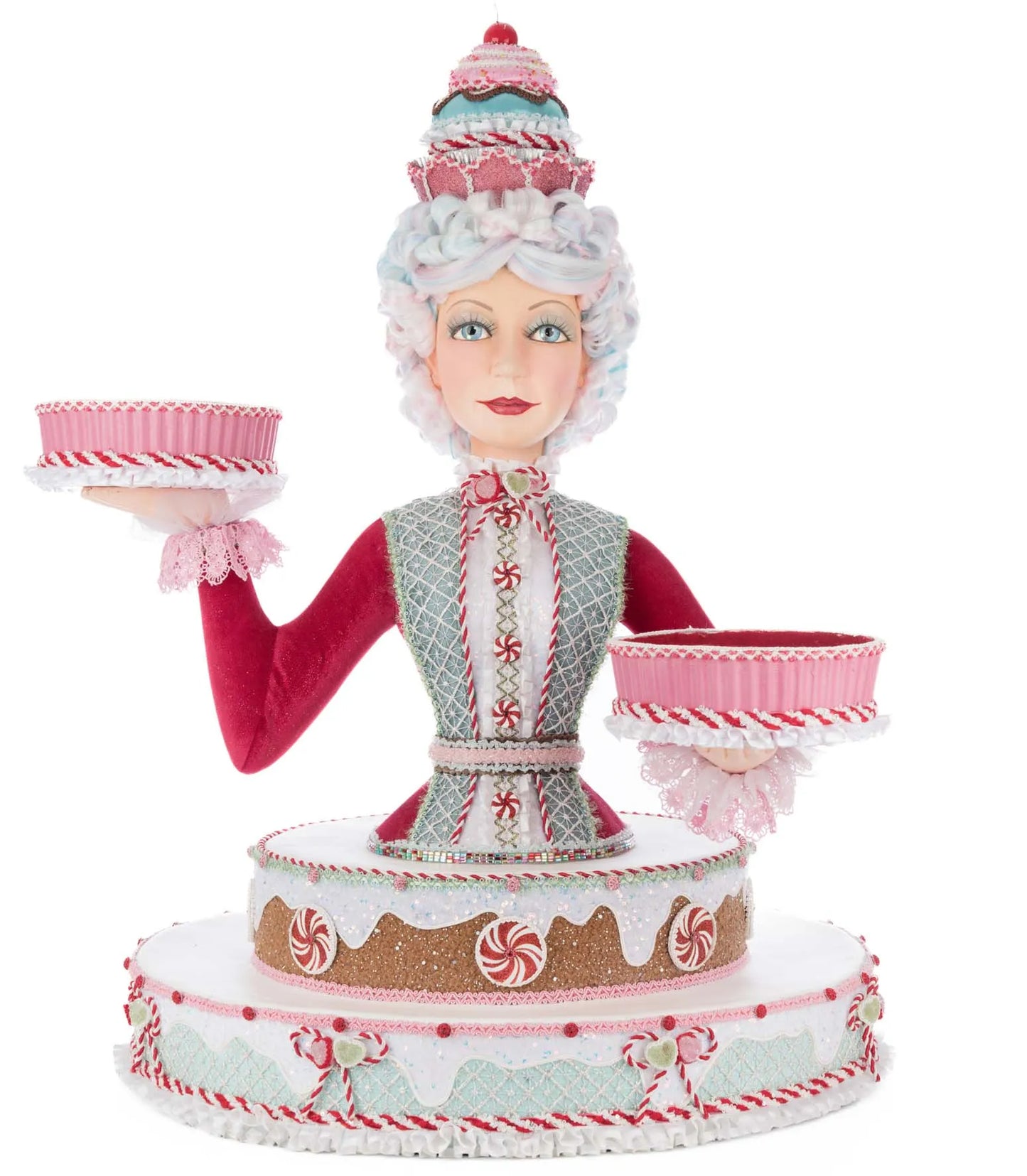 Katherine's Collection Christmas Sweet Delights Honey Cake Cupcake Server   Katherine's Collection Christmas Server