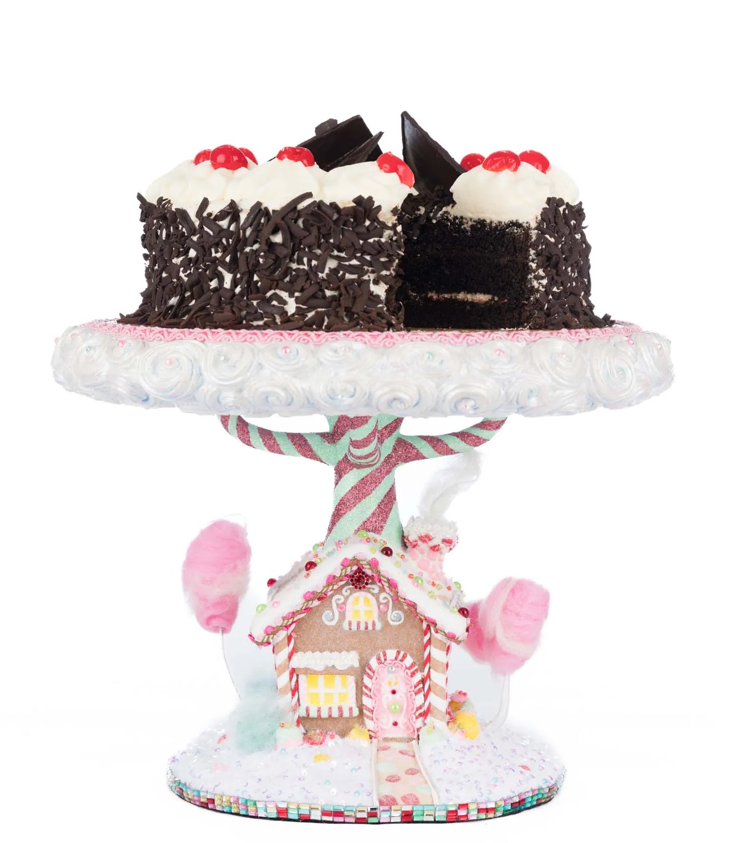 Katherine's Collection Christmas Sweet Delights Cake Plate   Katherine's Collection Gingerbread Cake Stand