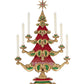Katherine's Collection Christmas Ball Tree With Candles   Katherine's Collection Royal Christmas Ball Tree Candelabra