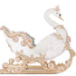 Katherine's Collection Christmas Joyeux Noel Swan Sleigh   Katherine's Collection Christmas Decoration