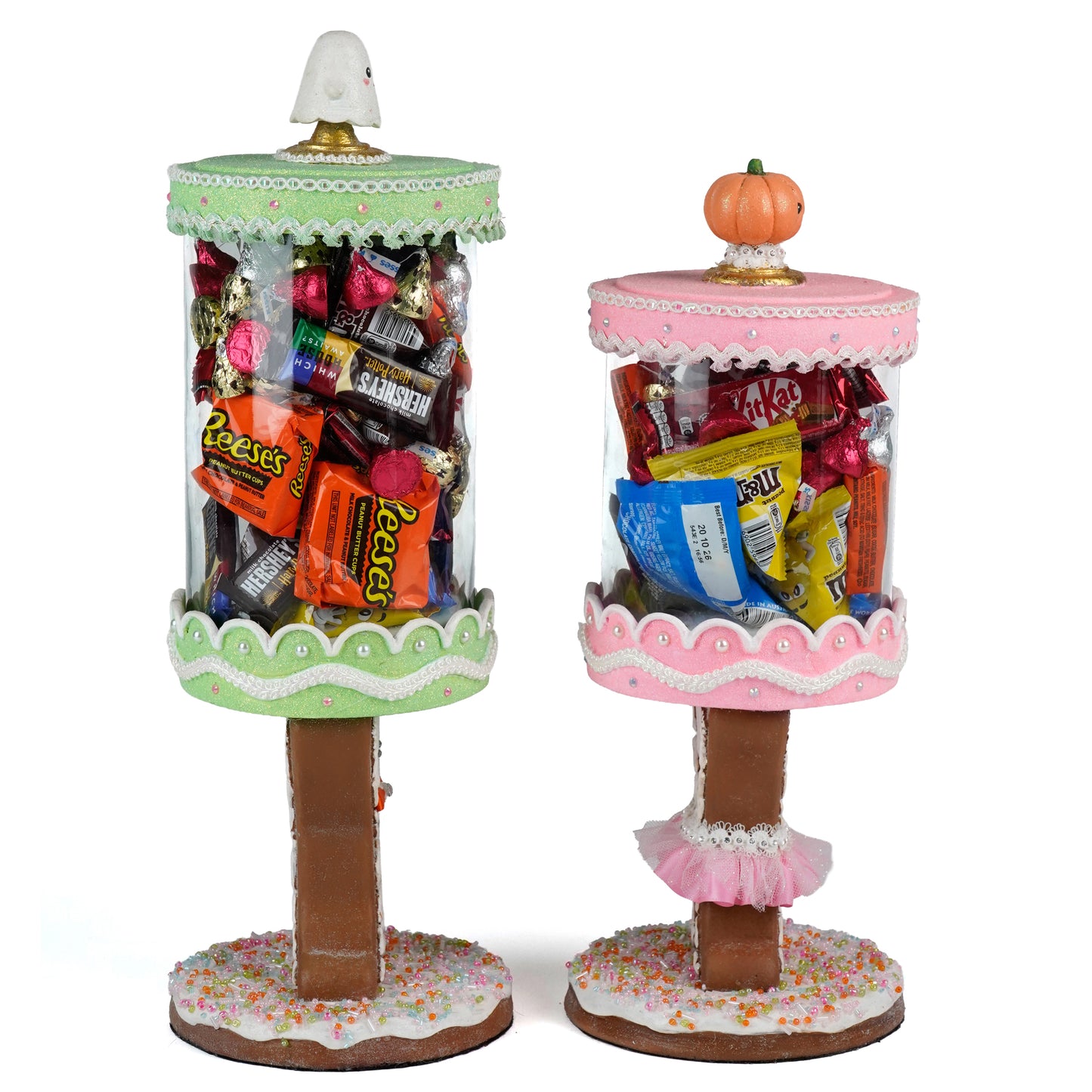 Gingerdead Jack and Jill Candy Canisters Set of 2  Katherine's Collection Sticky Sweet