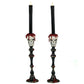 Skull Candlesticks Set of 2  Katherine's Collection Kiss Of Death