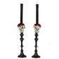 Skull Candlesticks Set of 2  Katherine's Collection Kiss Of Death