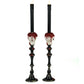 Skull Candlesticks Set of 2  Katherine's Collection Kiss Of Death