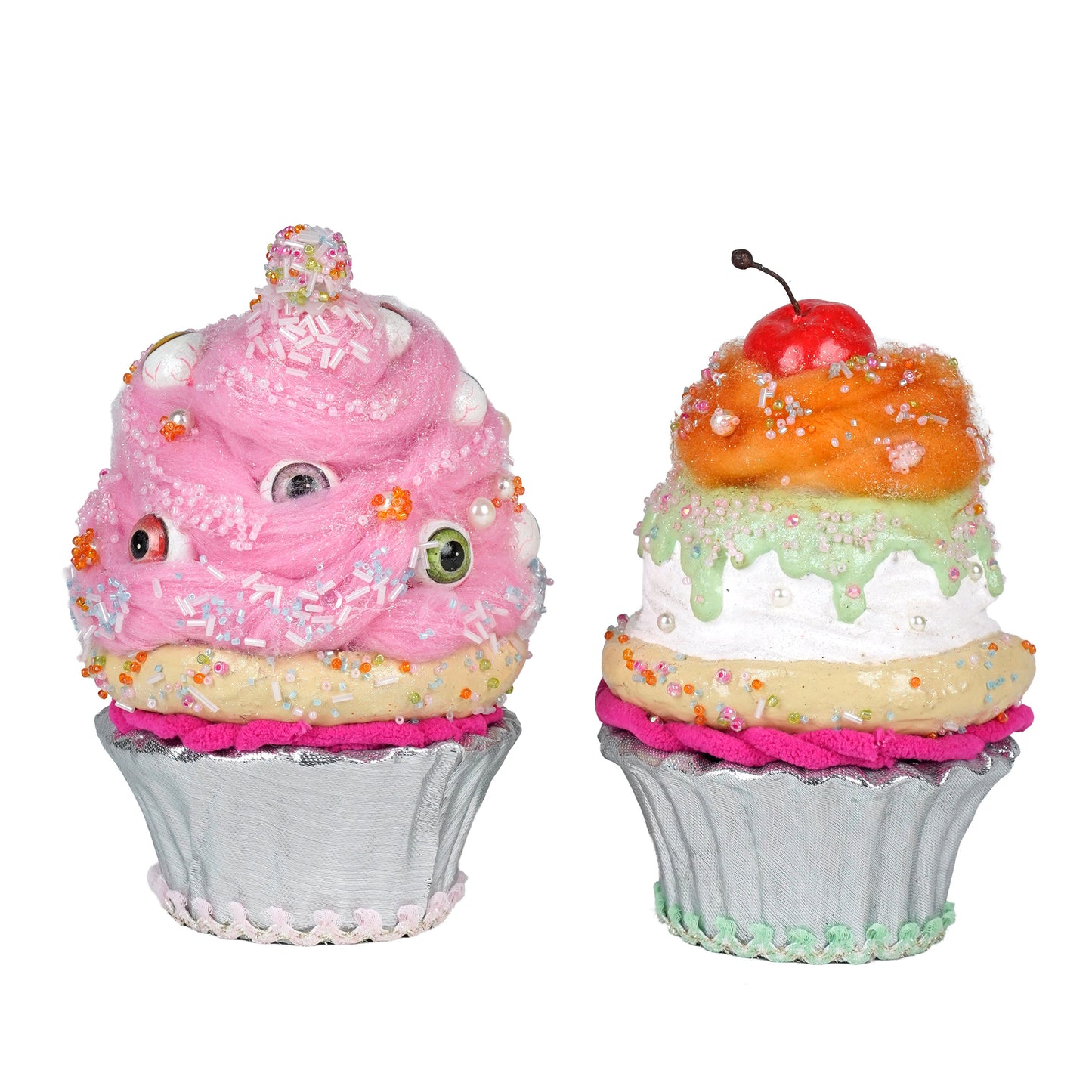 Sticky Sweet Crazy Eyes Cupcakes Assortment of 2  Katherine's Collection