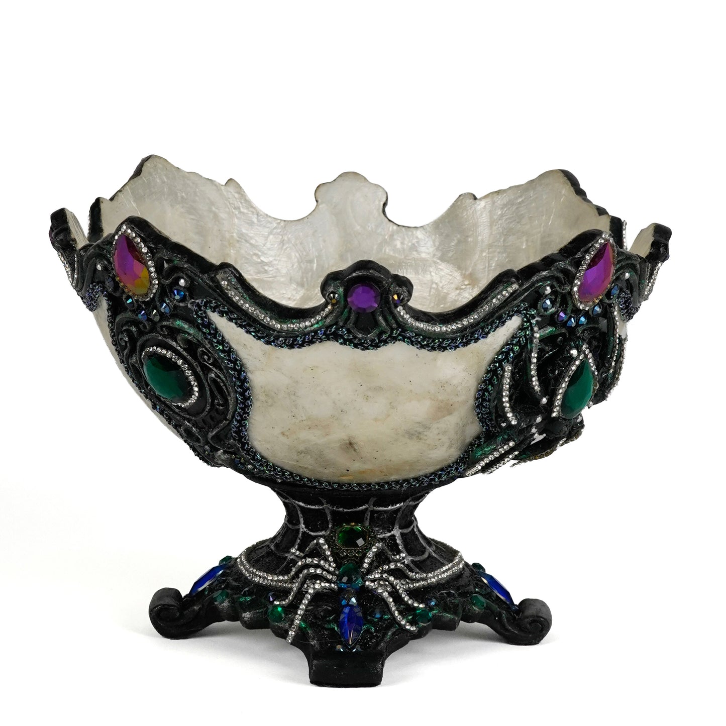 Mother of Spiders Bowl  Katherine's Collection Enchanted Emerald Widow