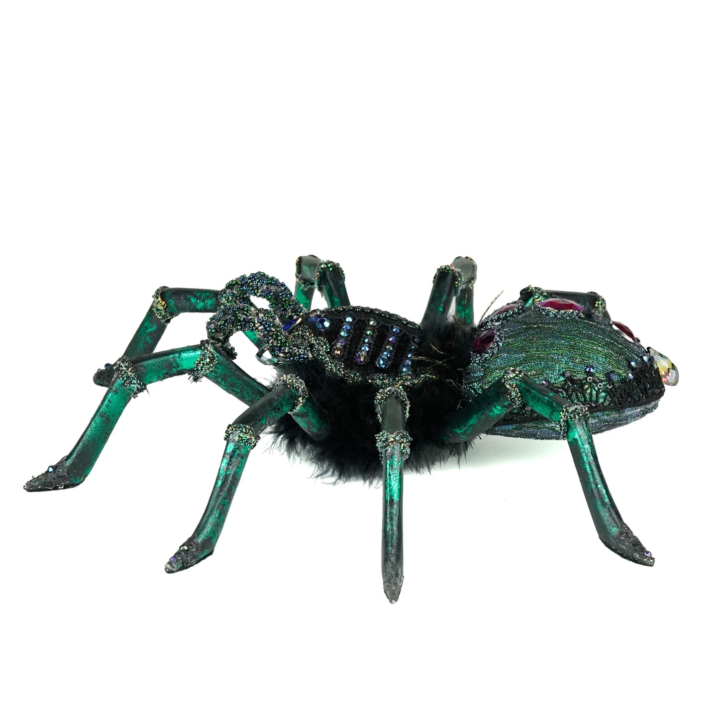Large Spider Tabletop and Wall Hanging  Katherine's Collection Enchanted Emerald Widow