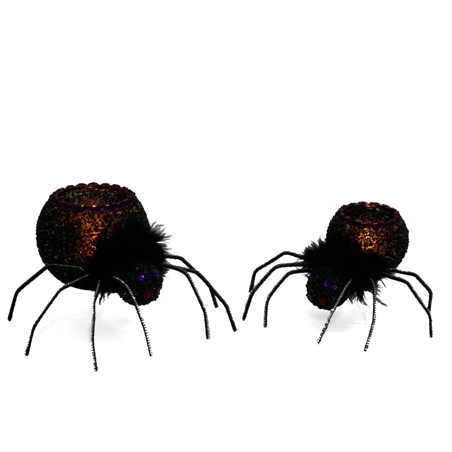Spider Tea Lights Set of 2 Katherine's Collection Halloween Tealights