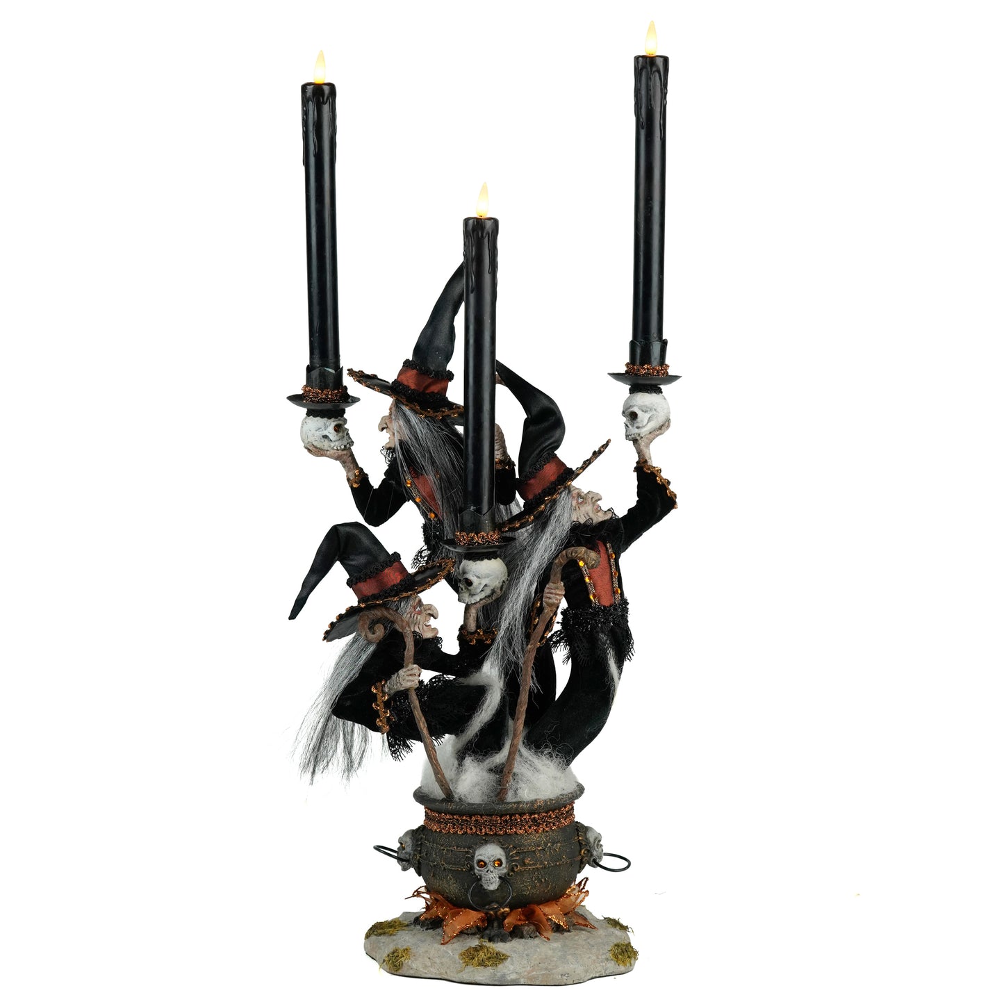 Witchy Witches Candelabra Katherine's Collection Halloween Witching Hour