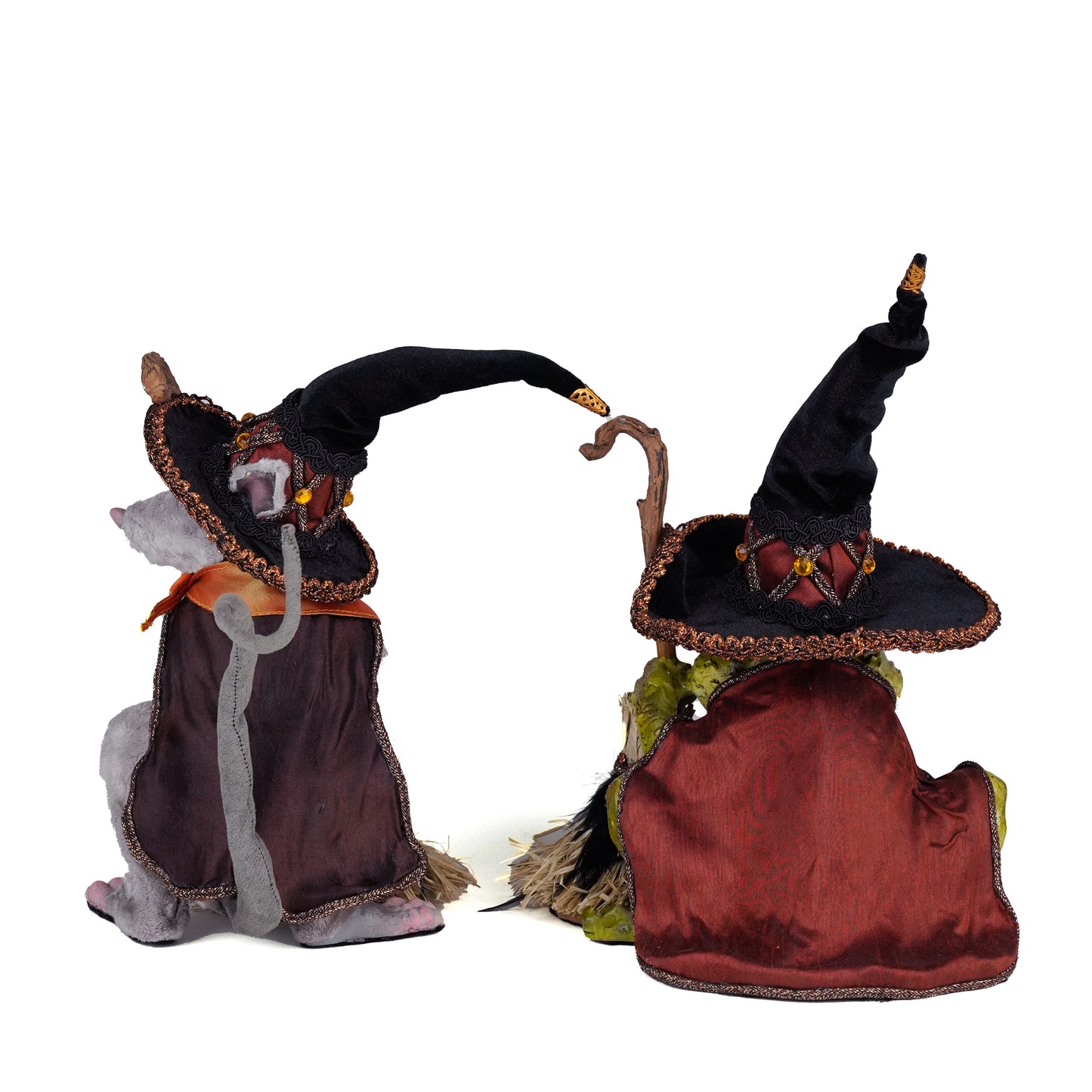 Witching Hour Rat and Frog Witches Assortment of 2  Katherine's Collection Halloween Figures