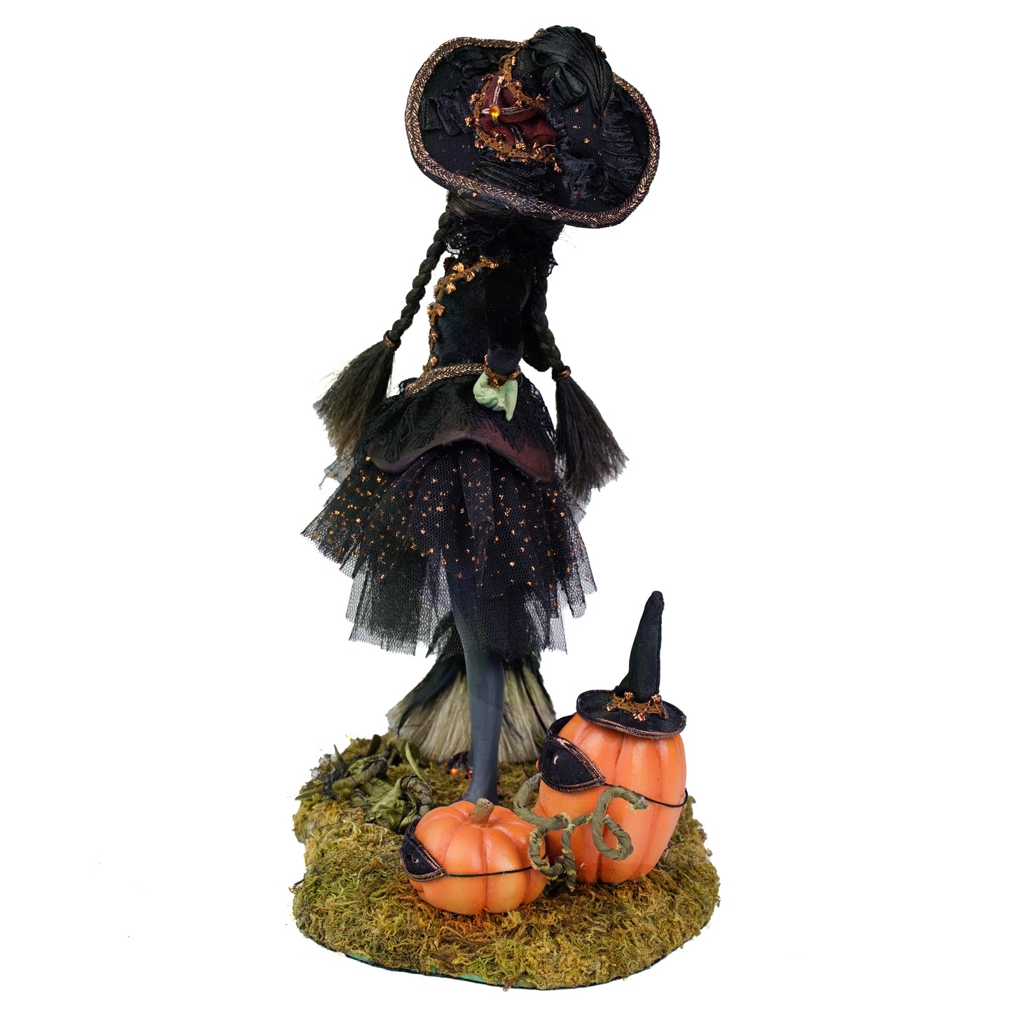 Katherine's Collection Witch In Training  Halloween Witching Hour Witch Girl Figure