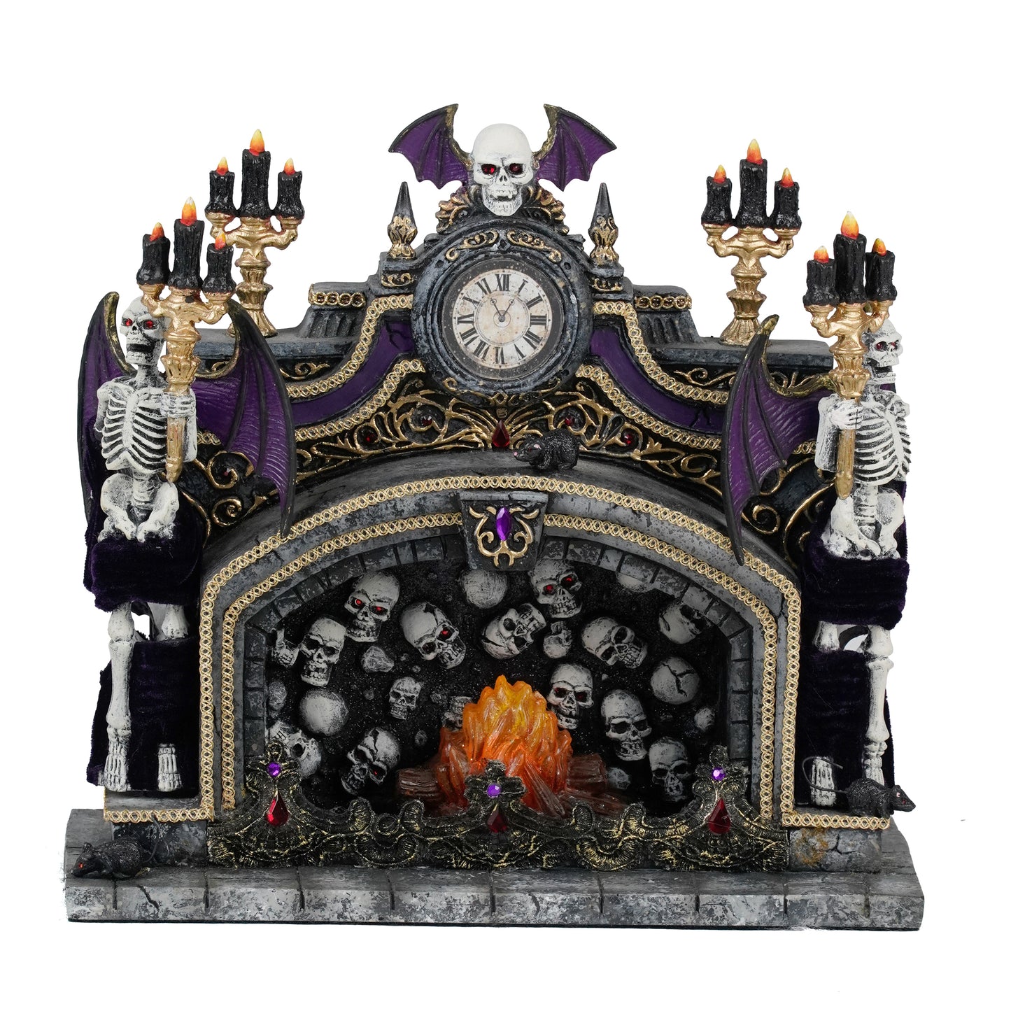 Kiss of Death Tabletop Hearth  Katherine's Collection Halloween Fireplace