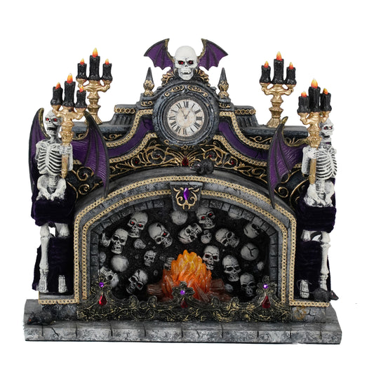Kiss of Death Tabletop Hearth  Katherine's Collection Halloween Fireplace