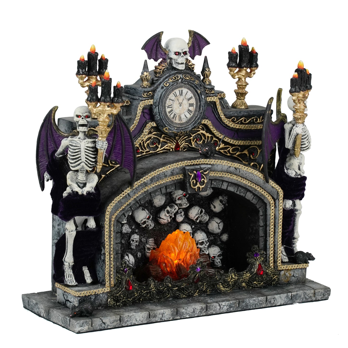 Kiss of Death Tabletop Hearth  Katherine's Collection Halloween Fireplace