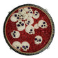Kiss of Death Cake Stand Katherine's Collection Halloween Skull Cake Stand