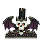 Winged Skull Pillar Candle Holder  Katherine's Collection Halloween Candle Holder