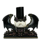Winged Skull Pillar Candle Holder  Katherine's Collection Halloween Candle Holder