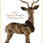 December Diamonds 29.5 inch Brown Standing Deer  Le Chocolat Christmas Reindeer Decor