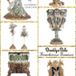 Katherine's Collection Treacherous Treasure Urn   Katherine's Collection Skeleton Vase Urn