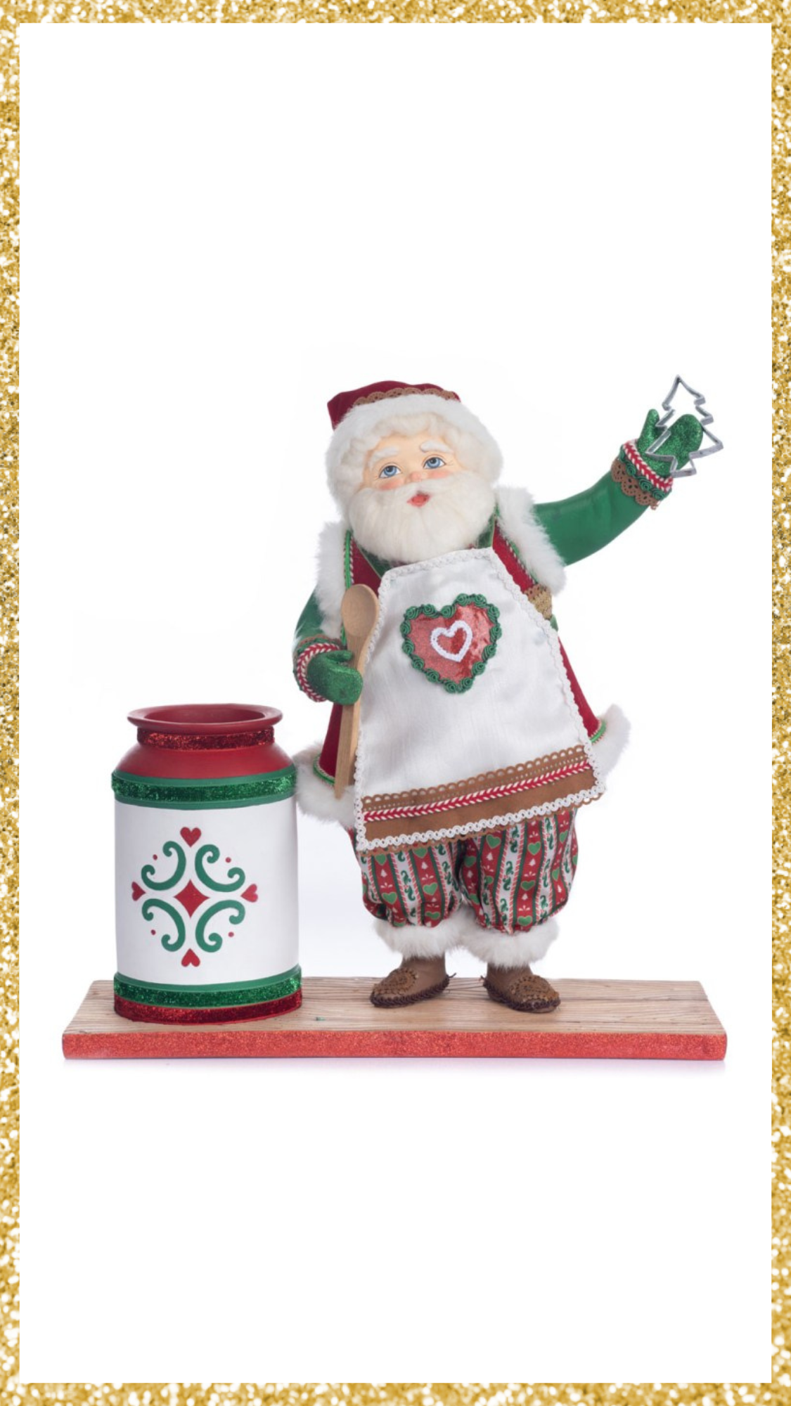 Katherine's Collection Santa with Utensil Cannister