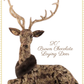 December Diamonds 20 inch Brown Laying Deer  Le Chocolat Christmas Reindeer Decor